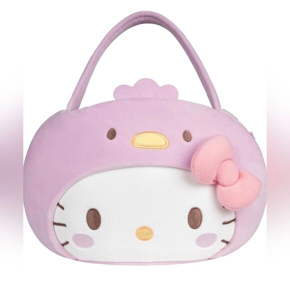 Hello Kitty Other - Sanrio Hello Kitty & Friends NWT Pink Plush Easter/Halloween Basket Pail- 15in